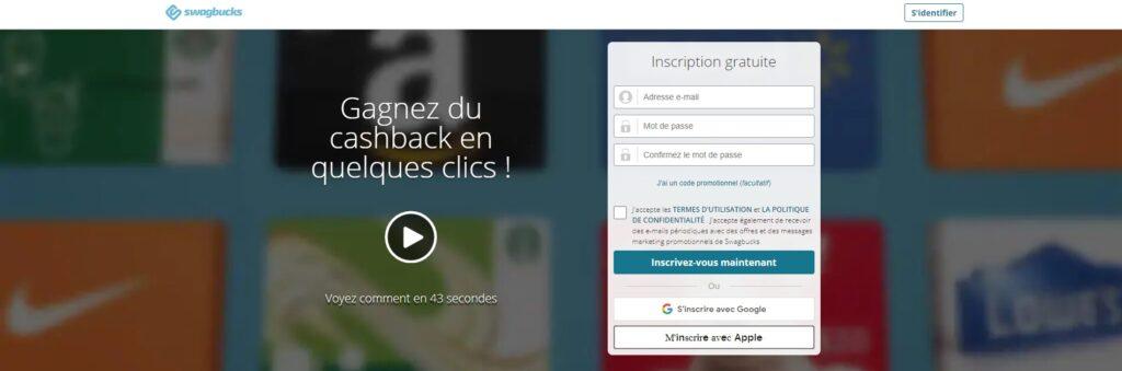 Meilleures applications pour gagner de l'argent : Swagbucks