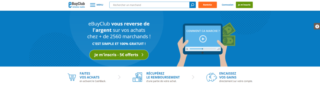 Meilleures applications pour gagner de l'argent : eBuyClub