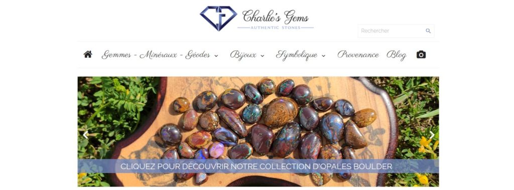Charlie's Gems fait partie des meilleurs sites pour trouver une idée cadeau de pierres précieuses et bijoux