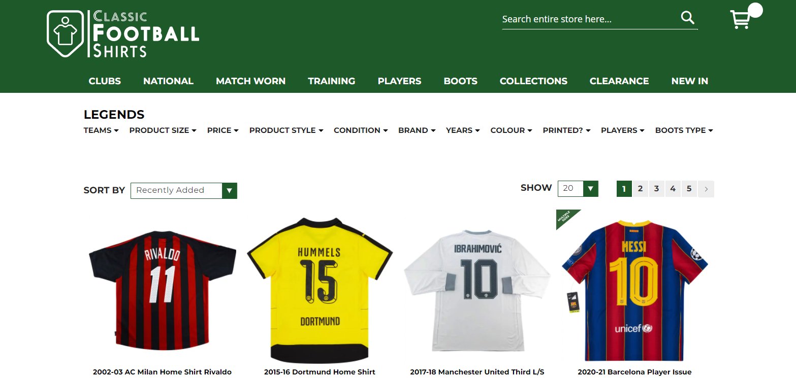Les 10 meilleurs sites pour acheter un maillot de foot