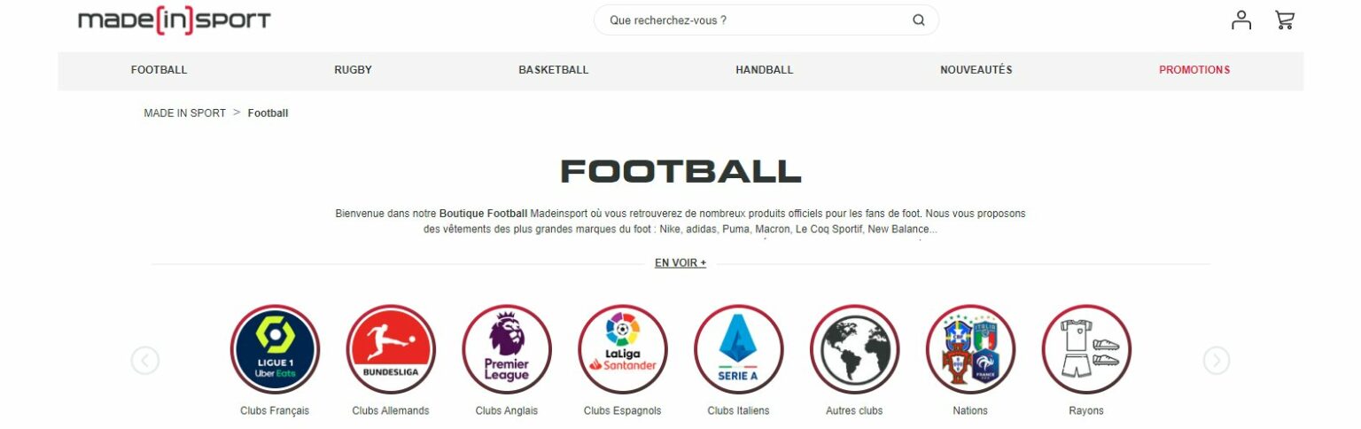Les 10 meilleurs sites pour acheter un maillot de foot