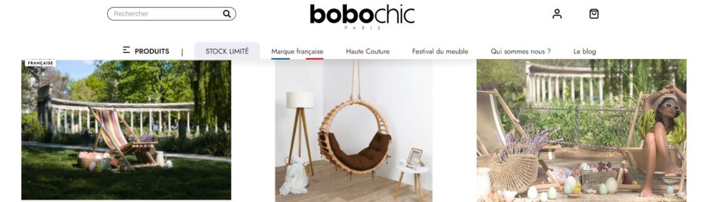 Meilleurs sites de mobilier de jardin : Bobochic Paris