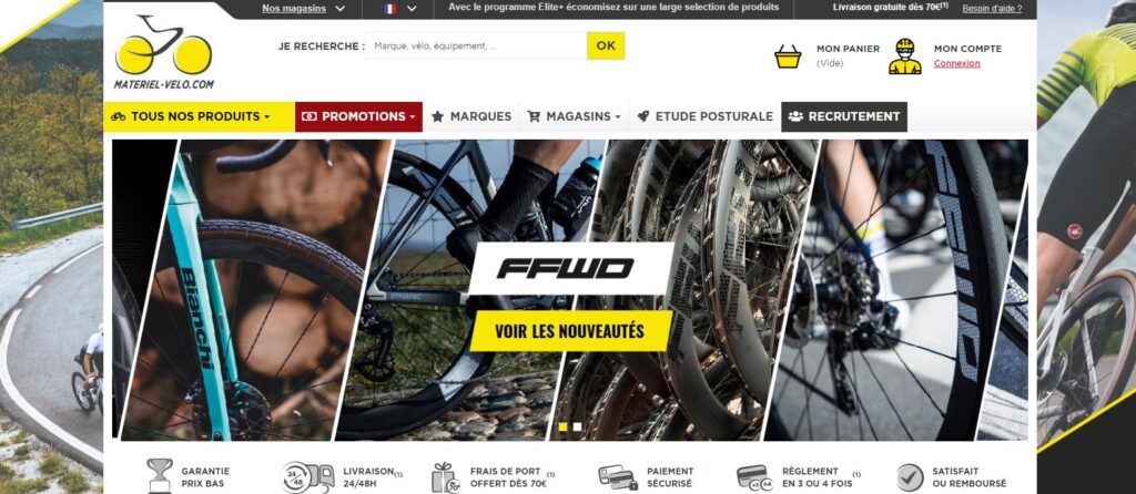 Meilleurs magasins de vélo en ligne : Matériel Vélo
