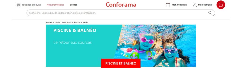 Meilleurs sites pour acheter une piscine hors sol : Conforama