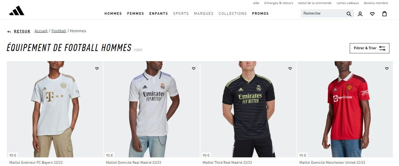 Les 10 meilleurs sites pour acheter un maillot de foot