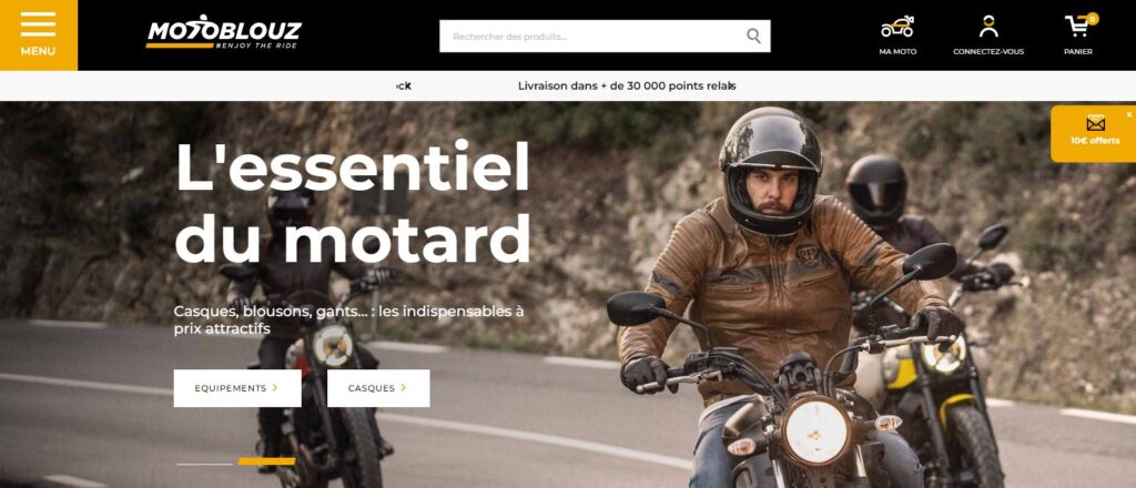 Meilleurs sites d'équipement moto, meilleurs sites pour acheter de l'équipement moto : Motoblouz