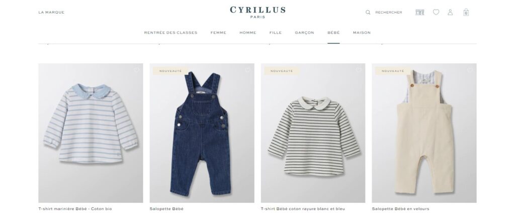 Meilleurs magasins pour bébé : Cyrillus