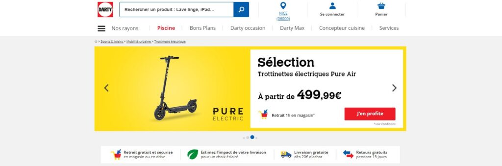 Support telephone scooter - Livraison gratuite Darty Max - Darty