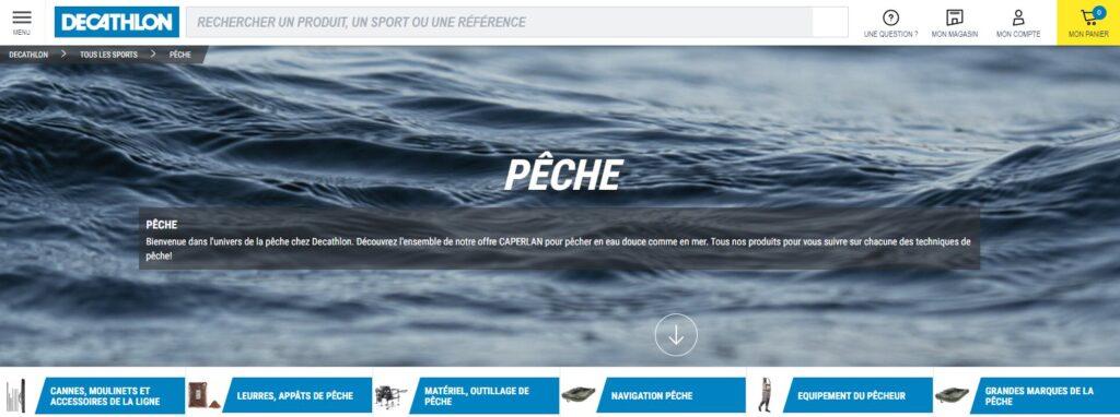 Meilleurs magasins de pêche en ligne, meilleurs sites pour acheter du matériel de pêche : Decathlon