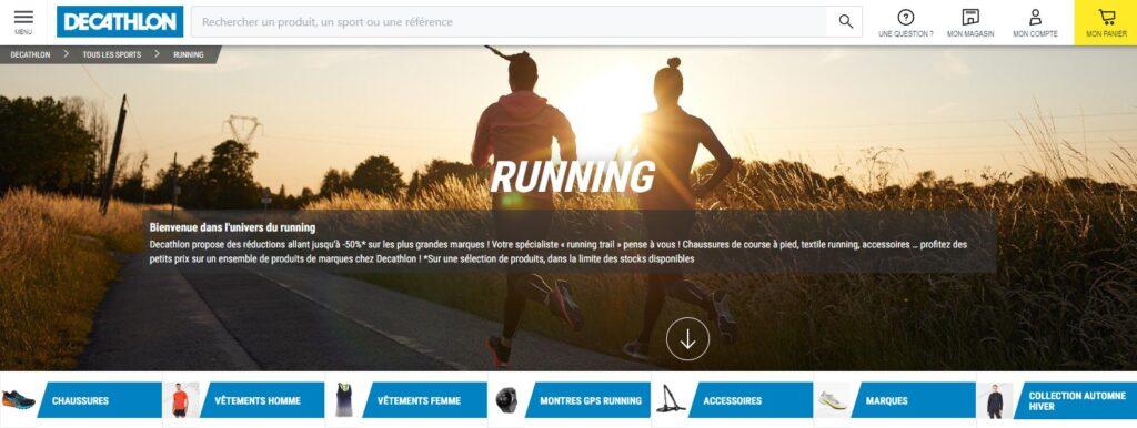 Meilleurs magasins de running en ligne, Meilleures boutiques en ligne de running, meilleurs sites pour acheter des équipements de running : Decathlon