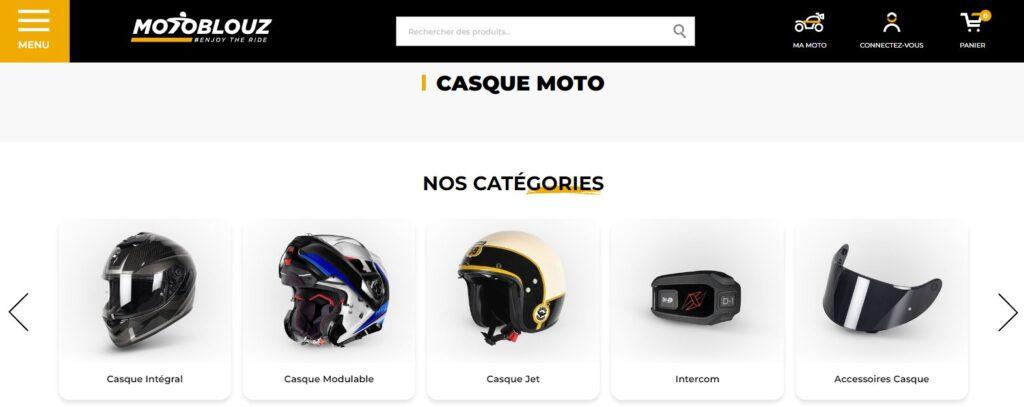 Meilleurs sites pour acheter un casque moto et scooter : Motoblouz