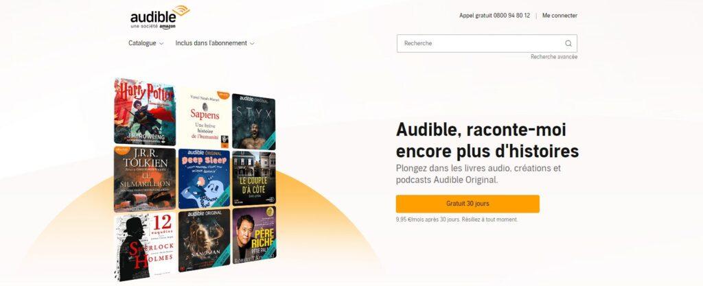 Meilleurs sites pour écouter des livres audio : Audible