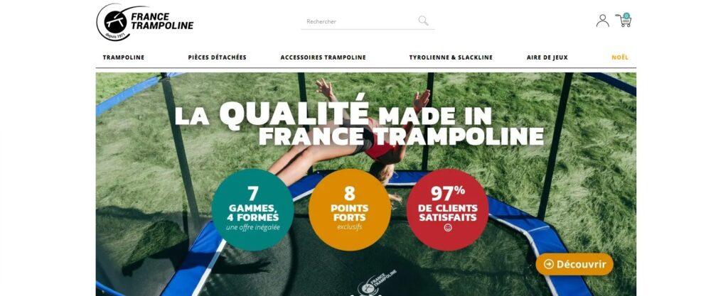 Meilleurs sites pour acheter un trampoline : France Trampoline