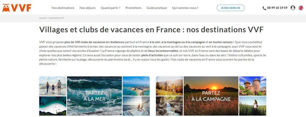 Meilleurs villages vacances en France : VVF