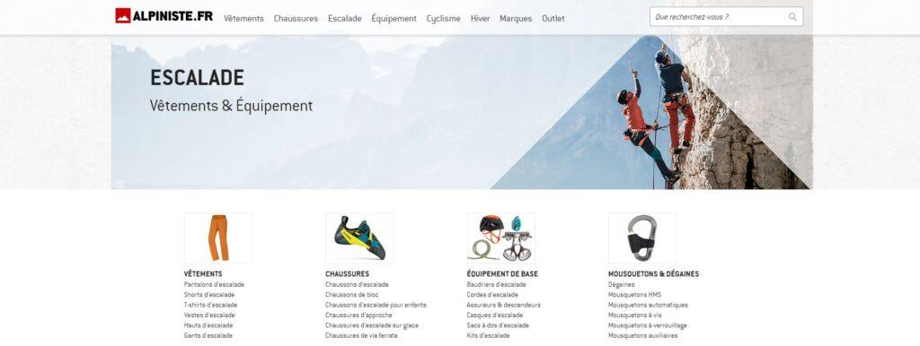 Meilleurs magasins d'escalade en ligne : Alpiniste