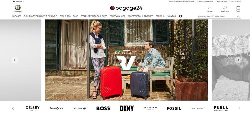 Meilleurs sites pour acheter une valise : Bagages24