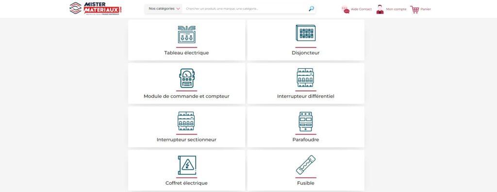 Meilleurs sites pour acheter du matériel électrique : Mister Matériaux