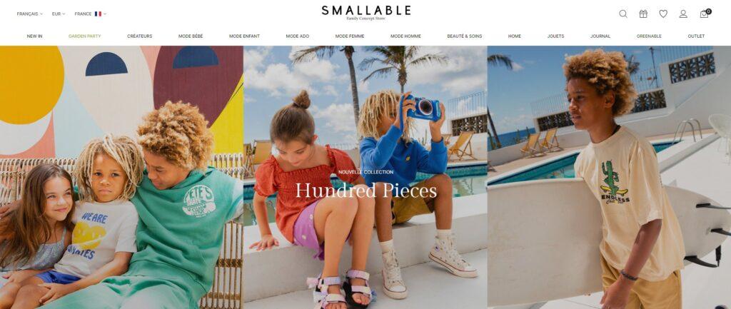 Meilleurs sites de vêtements pour enfants : Smallable