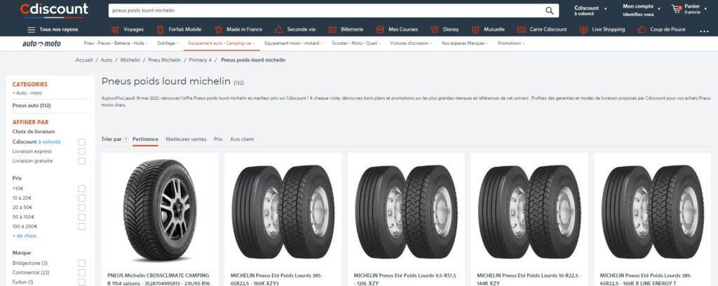 Meilleurs sites pour acheter des pneus poids lourd : Cidscount
