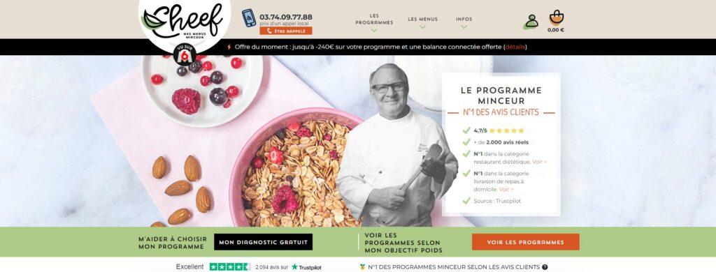 Meilleurs services de livraison de repas à domicile : Cheef