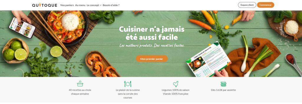 Meilleurs services de livraison de repas à domicile : Quitoque