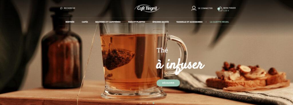 Meilleurs sites de vente de thé : Café Négril