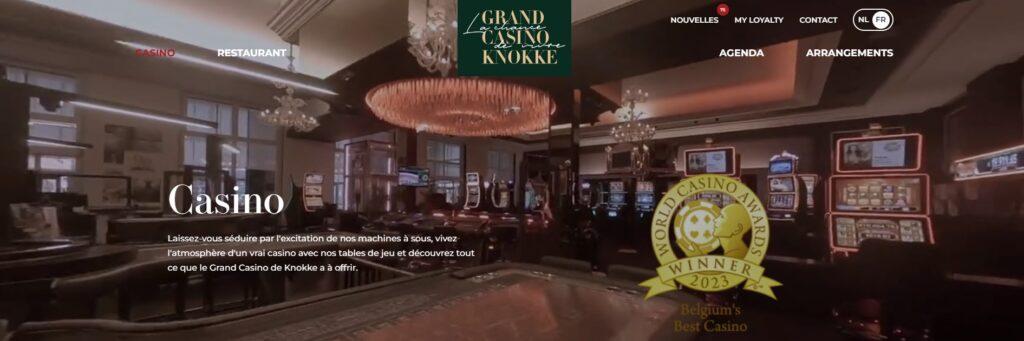 Meilleurs casinos terrestres en Belgique : Grand Casino de Knokke