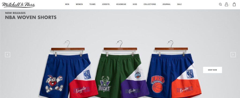 Meilleurs magasins de Basketball en ligne : Mitchell & Ness