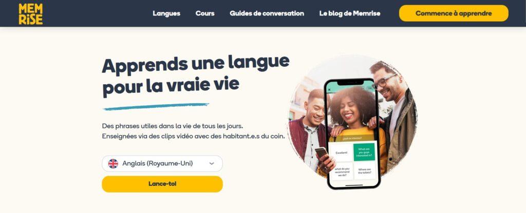 Meilleures applications pour apprendre l'anglais : Memrise