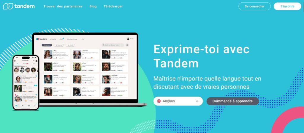 Meilleures applications pour apprendre l'anglais : Tandem