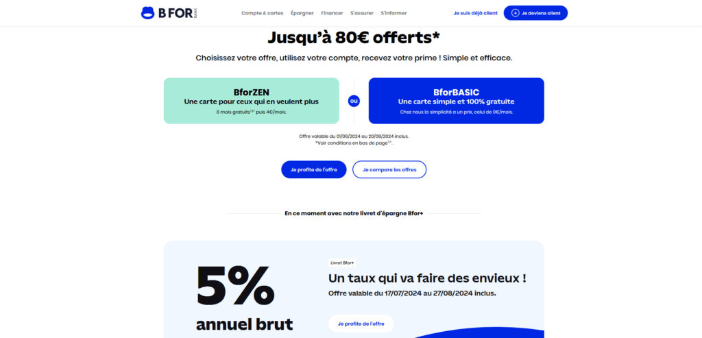 Meilleures alternatives à Fortuneo : BforBank