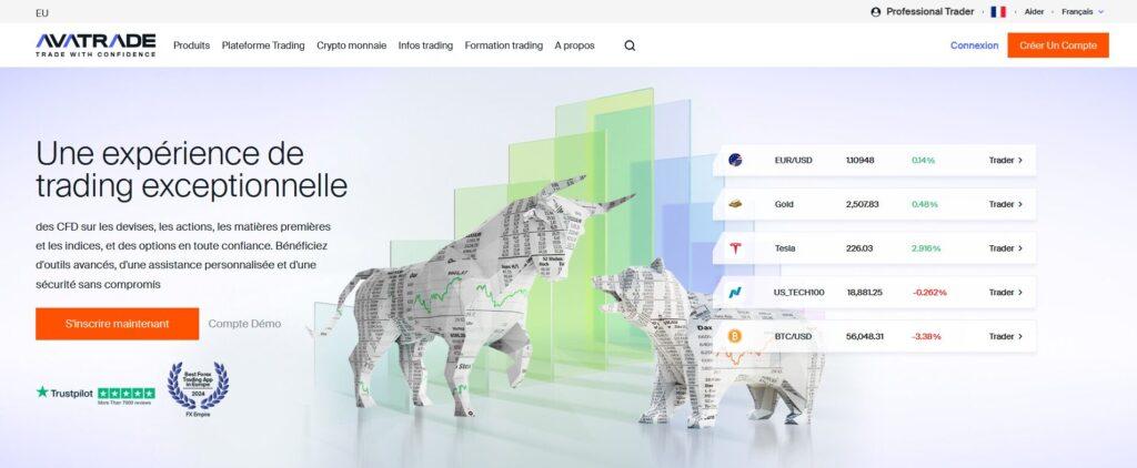 Meilleures alternatives à eToro : AvaTrade