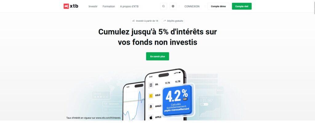 XTB fait partie des meilleurs courtiers en bourse au Maroc