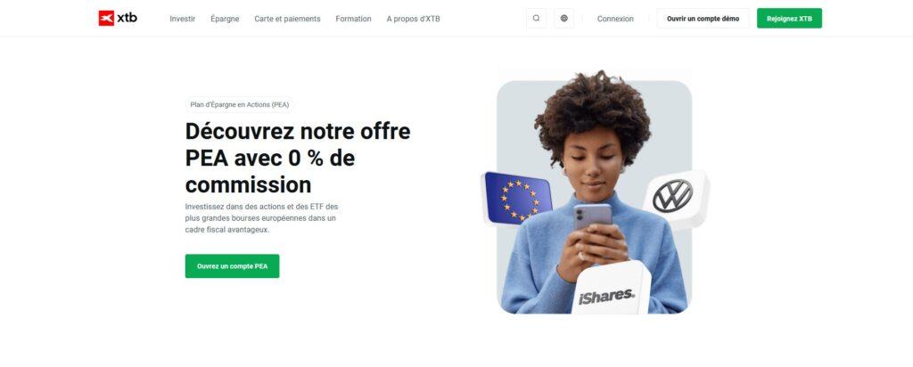 Meilleurs PEA pour investir : XTB