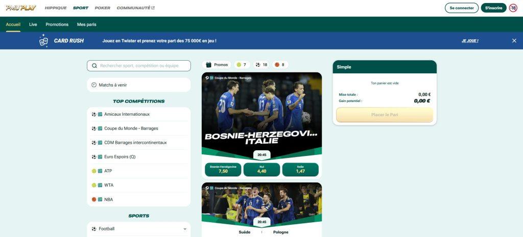 Meilleures applications de paris sportifs : PMU Play