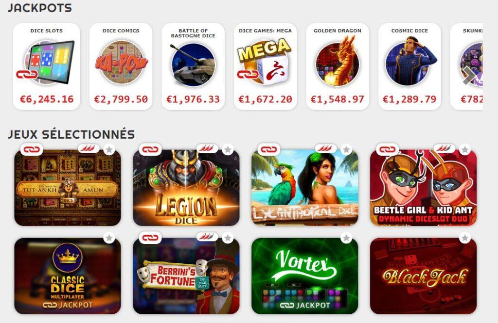 Jeux Red Dice en Belgique