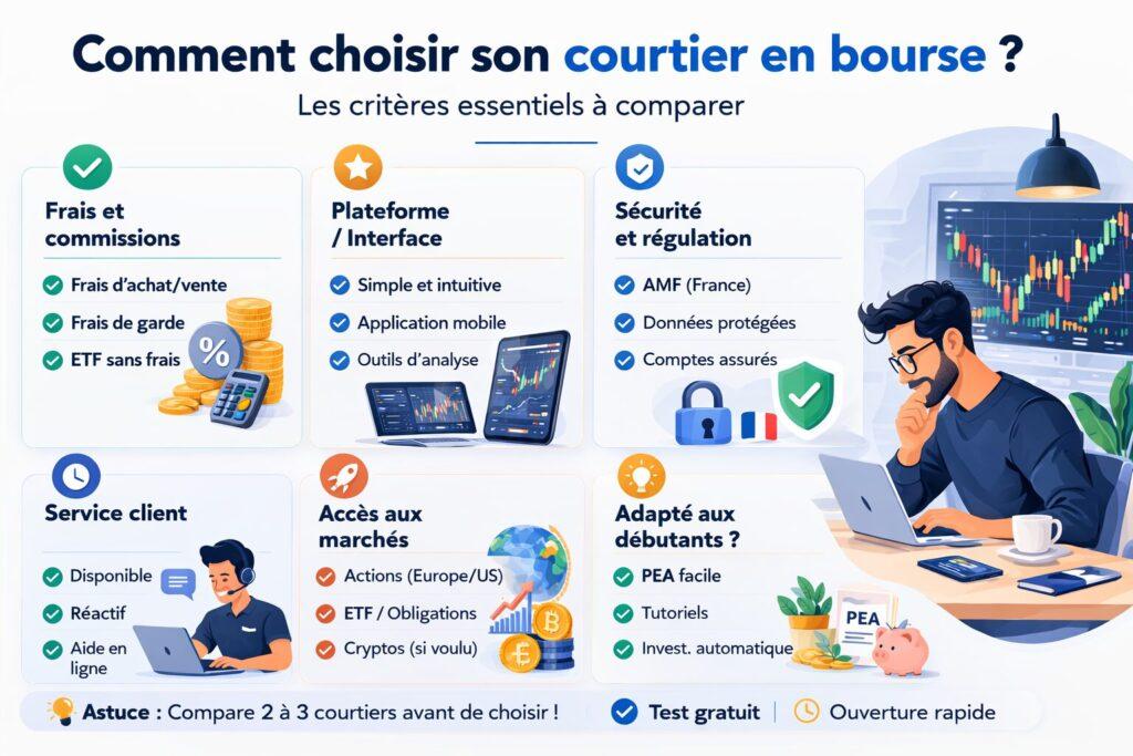 Comment investir en bourse et choisir son courtier