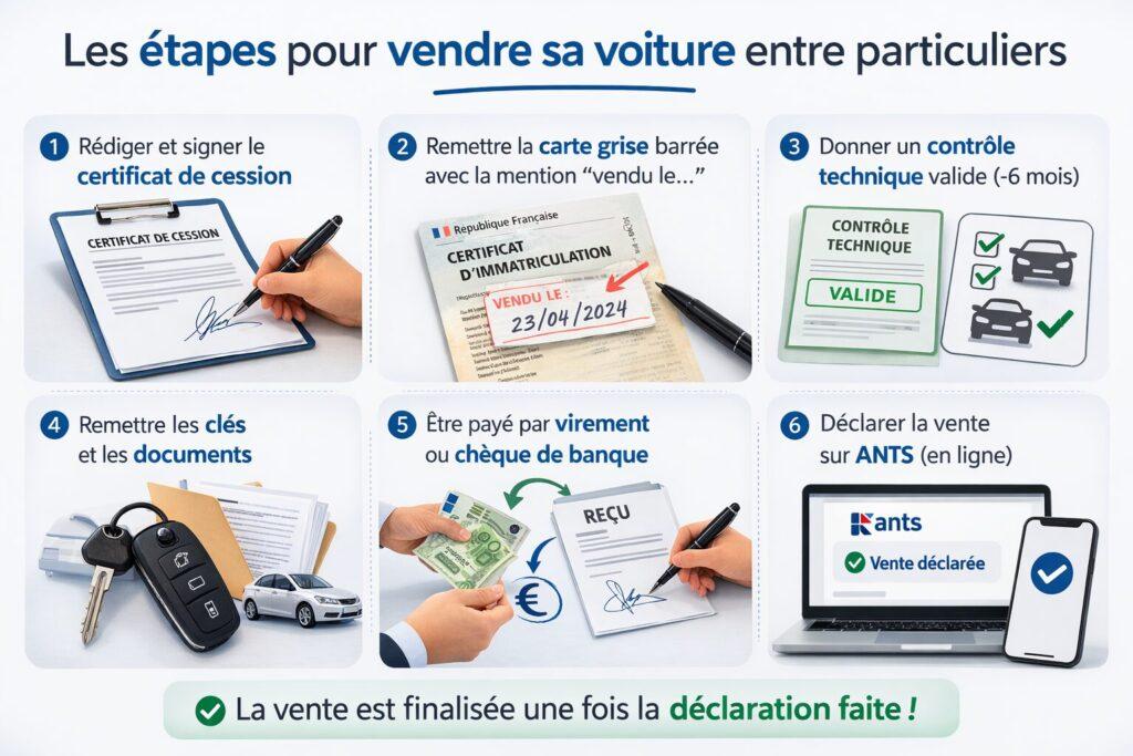 Etapes pour vendre sa voiture